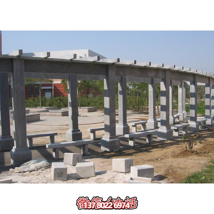 石材長廊，為大型園林戶外空間帶來精致的石雕裝飾