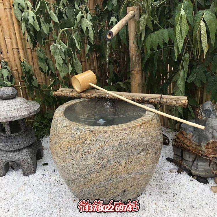 仿古砂石雕塑花盆，創(chuàng)意舊風(fēng)裝飾景區(qū)