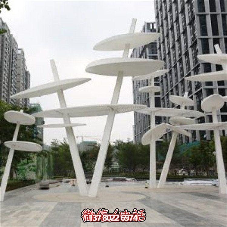 精美不銹鋼雕塑，點(diǎn)綴大型房地產(chǎn)廣場城市園林景觀