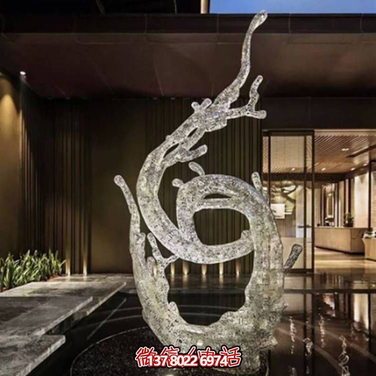 不銹鋼浪花雕塑，創(chuàng)意廣場裝飾