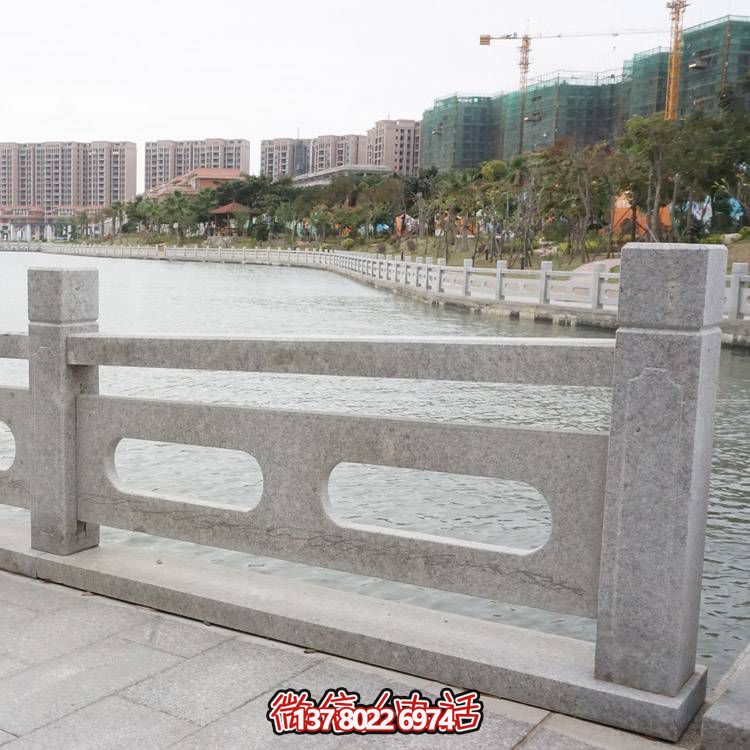 防護(hù)花崗巖石欄桿組合，完美裝飾湖邊公園