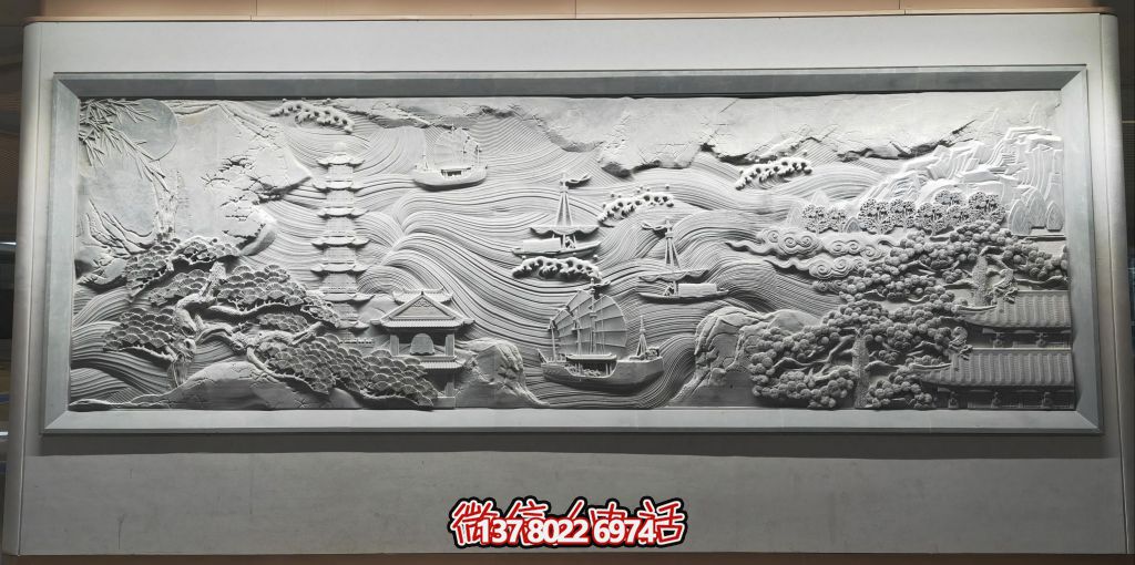 古韻山海景，帆影塔光共逸興