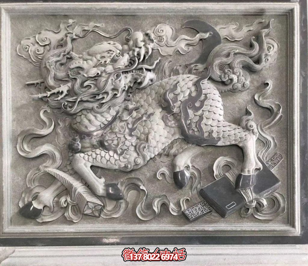 青石麒麟獻(xiàn)瑞：祥瑞滿庭，福佑千秋